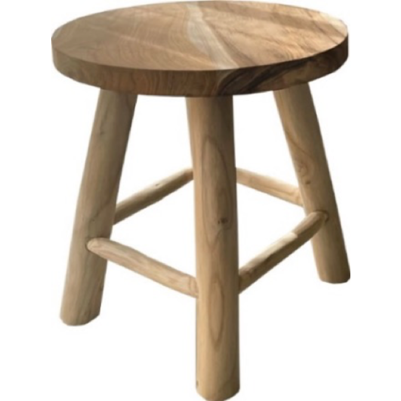 Tabouret Java racine de teck