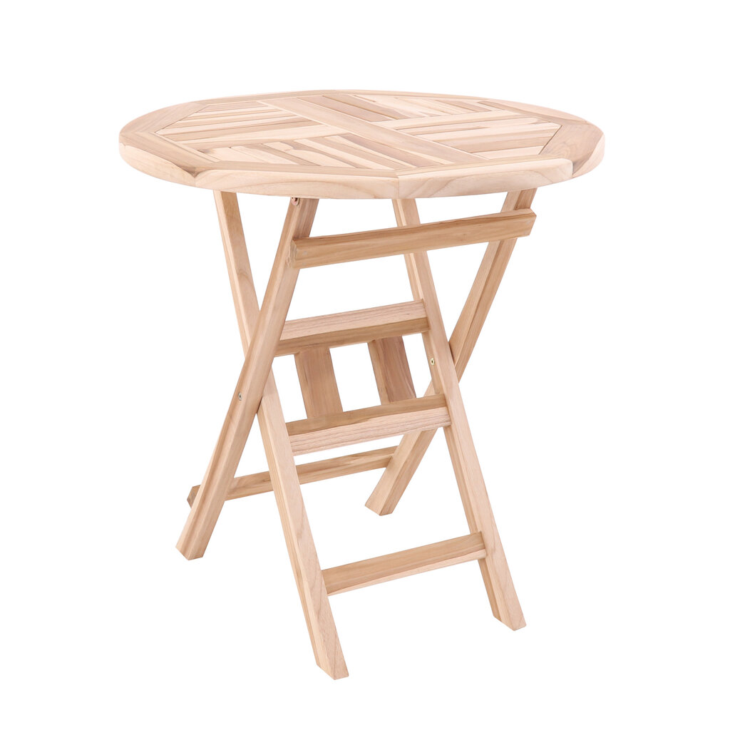 Table pliante Southampton Ø70cm slatted legs
