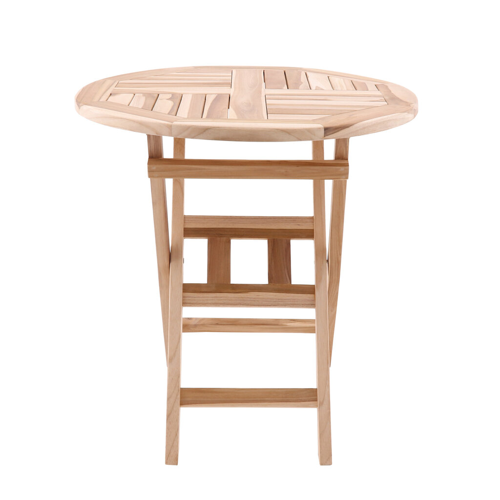 Table pliante Southampton Ø70cm slatted legs