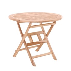 Table pliante Southampton Ø90cm slatted legs