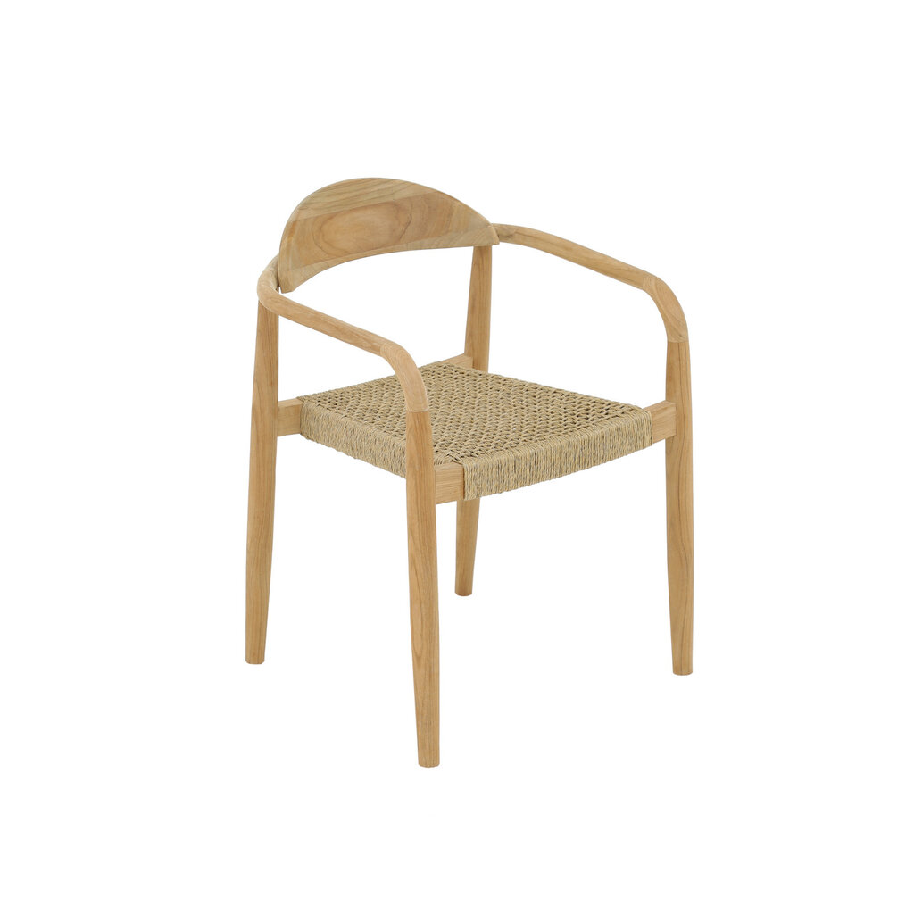Chaise Elly avec accoudoirs et tissage Polystrand