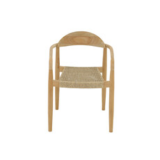 Chaise Elly avec accoudoirs et tissage Polystrand