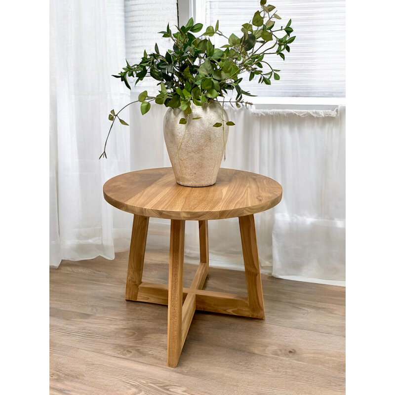 EGA - Table basse en teck Ø60x50 cm
