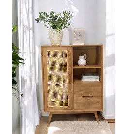 BOHO - Armoire 1 porte en teck 90x45x120 cm