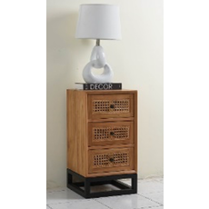 BAHAMAS - Table de chevet en teck 35x35x65 cm