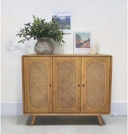 BAHAMAS - Buffet en teck 3 portes 130X45x110 cm