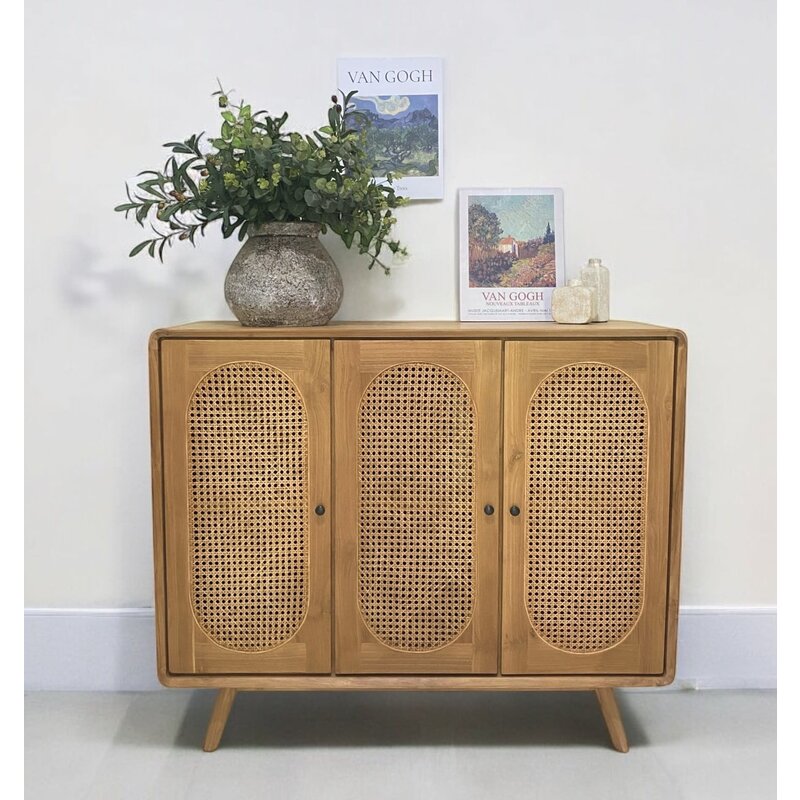 BAHAMAS - Buffet en teck 3 portes 130X45x110 cm