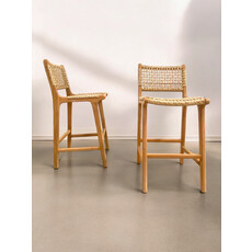 CANGGU - Chaise de bar en teck 46x57x95 cm