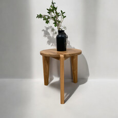 LINE R - Table basse en teck Ø 47x43 cm