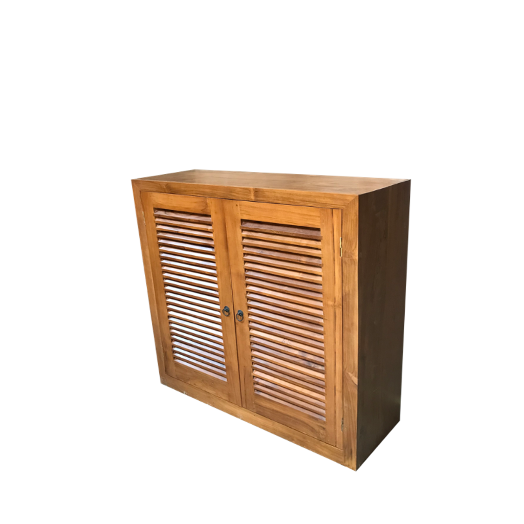Buffet en Teck avec portes persiennes