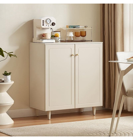 Buffet 2 portes blanc crème