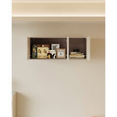 Caisson 3 portes 120x35x40 cm Marron gris
