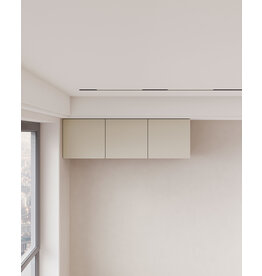 Caisson 3 portes 120x35x40 cm Marron gris