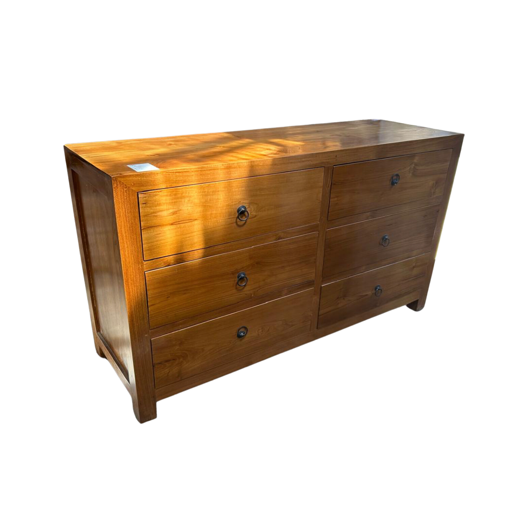 Commode 6 Tiroirs 120X40X80 cm