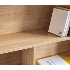 Bibliothèque 2 portes fond coloré