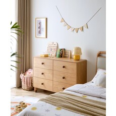 Commode 6 tiroirs Bois