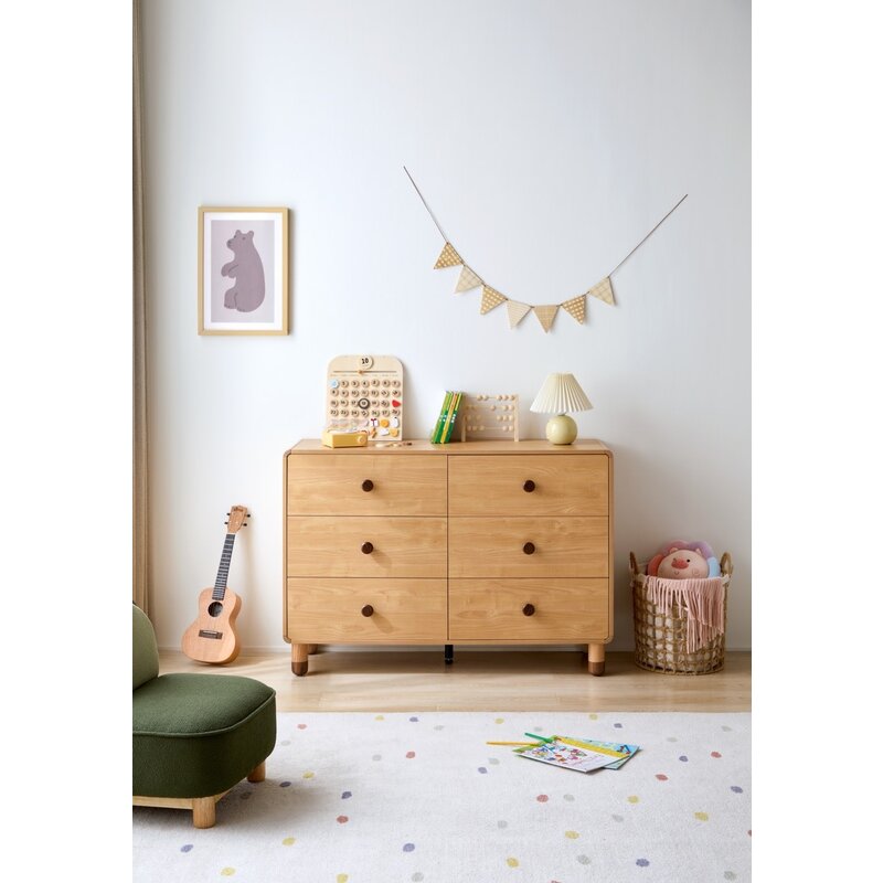 Commode 6 tiroirs Bois