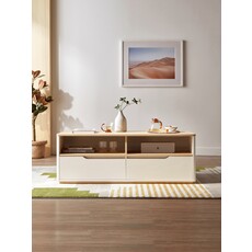 Table basse 2 tiroirs 115 cm