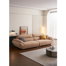 Gloria Canapé 4 places 281 cm Marron clair (tissu anti-griffes de chat)