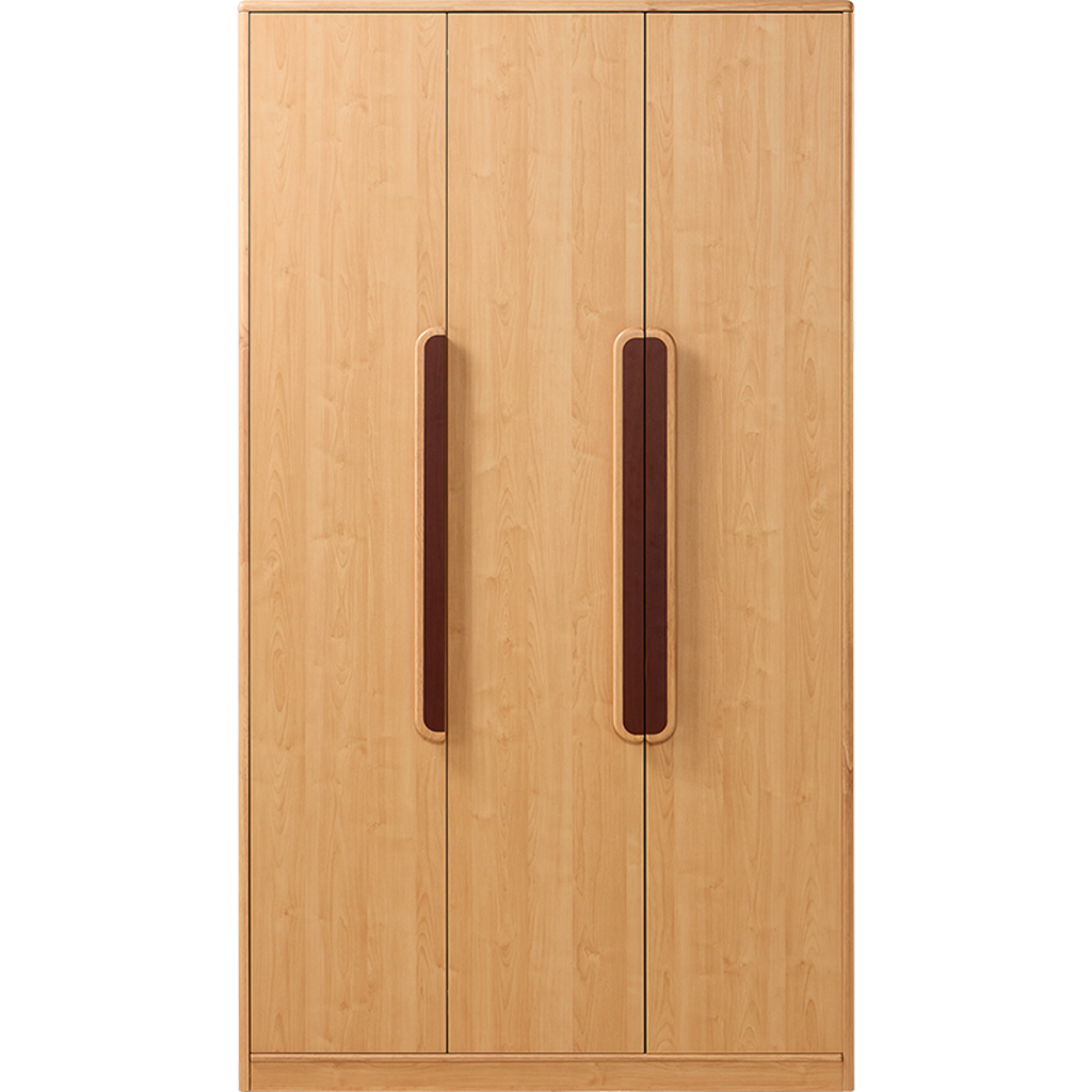 Armoire penderie 3 portes 120 cm - Bois