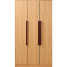 Armoire penderie 3 portes 120 cm - Bois