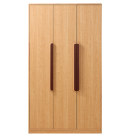 Armoire penderie 3 portes 120 cm - Bois