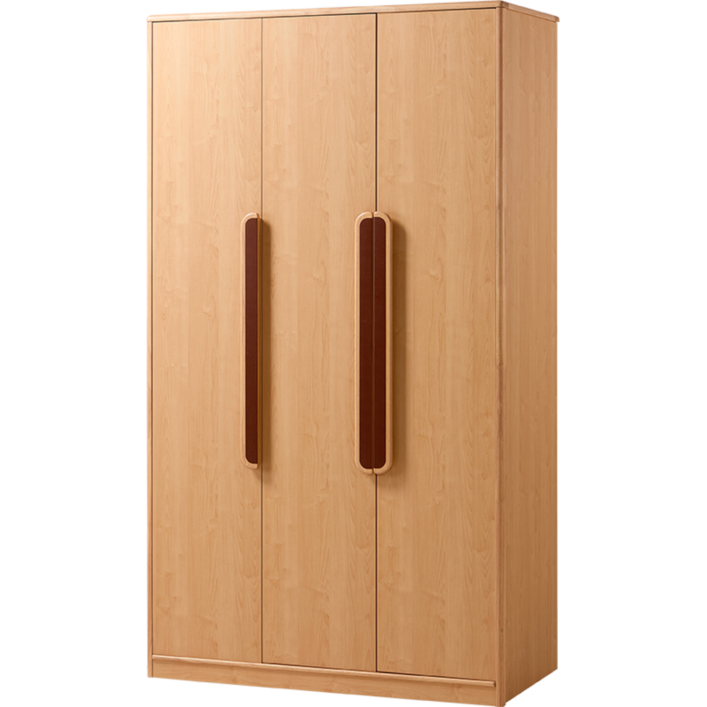 Armoire penderie 3 portes 120 cm - Bois