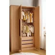 Armoire penderie 3 portes 120 cm - Bois