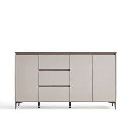 Buffet 3 portes et 3 tiroirs - Gris