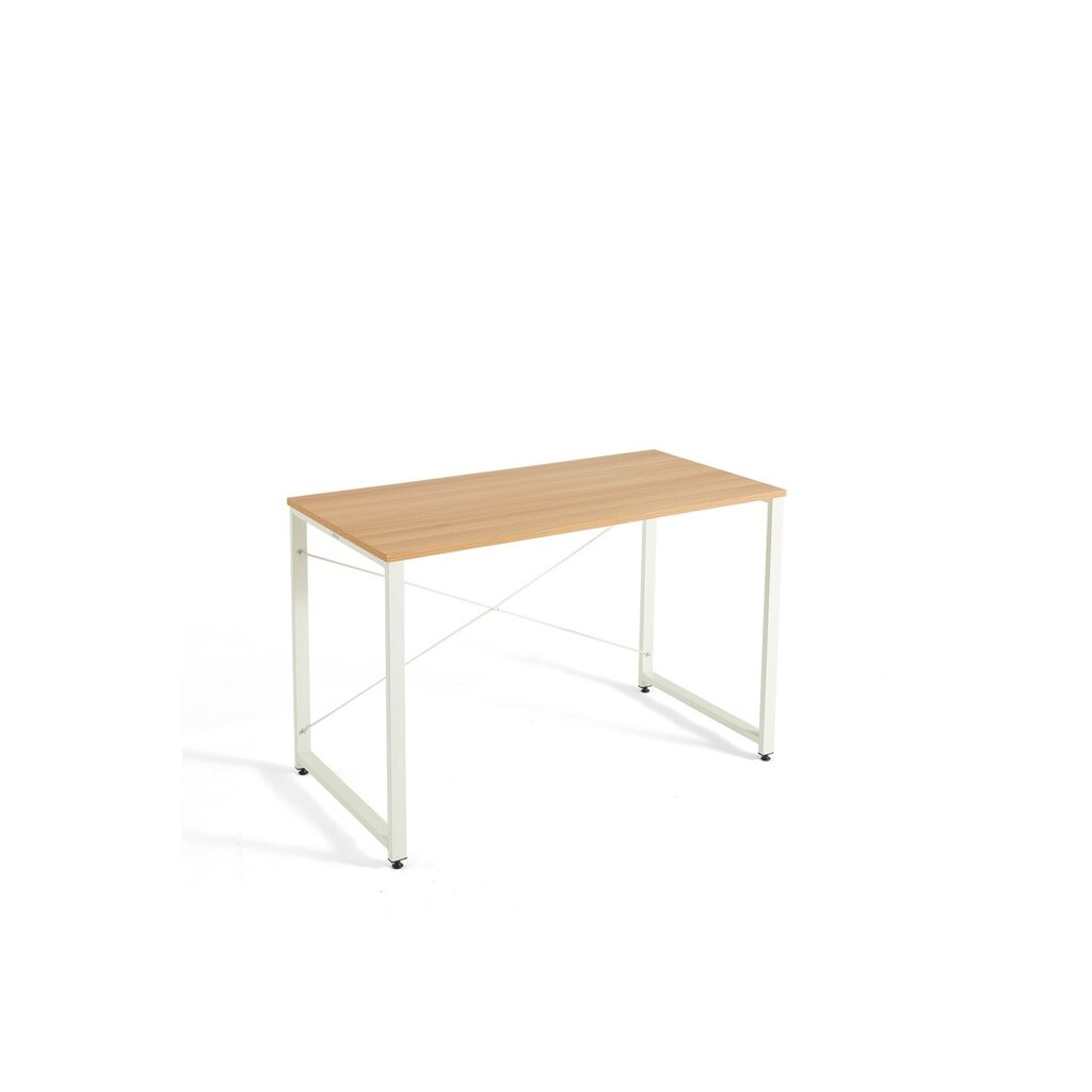 Bureau 120 cm Bois et Blanc