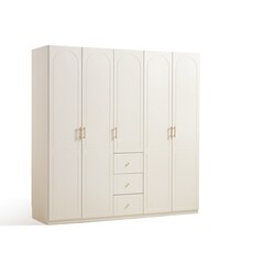 Copenhague Armoire penderie 5 portes 200 cm