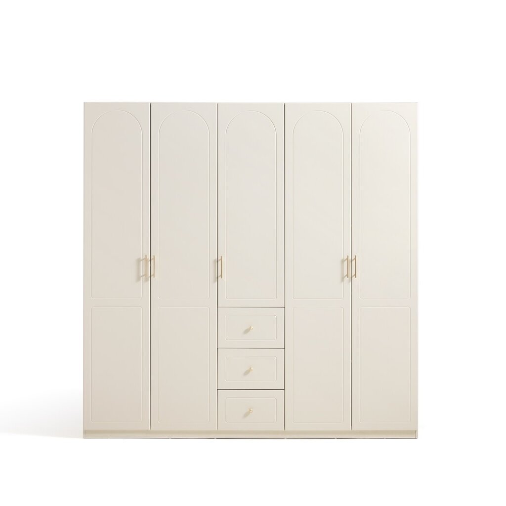 Copenhague Armoire penderie 5 portes 200 cm