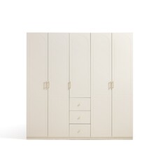 Copenhague Armoire penderie 5 portes 200 cm