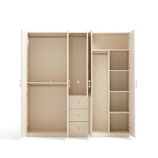 Copenhague Armoire penderie 5 portes 200 cm