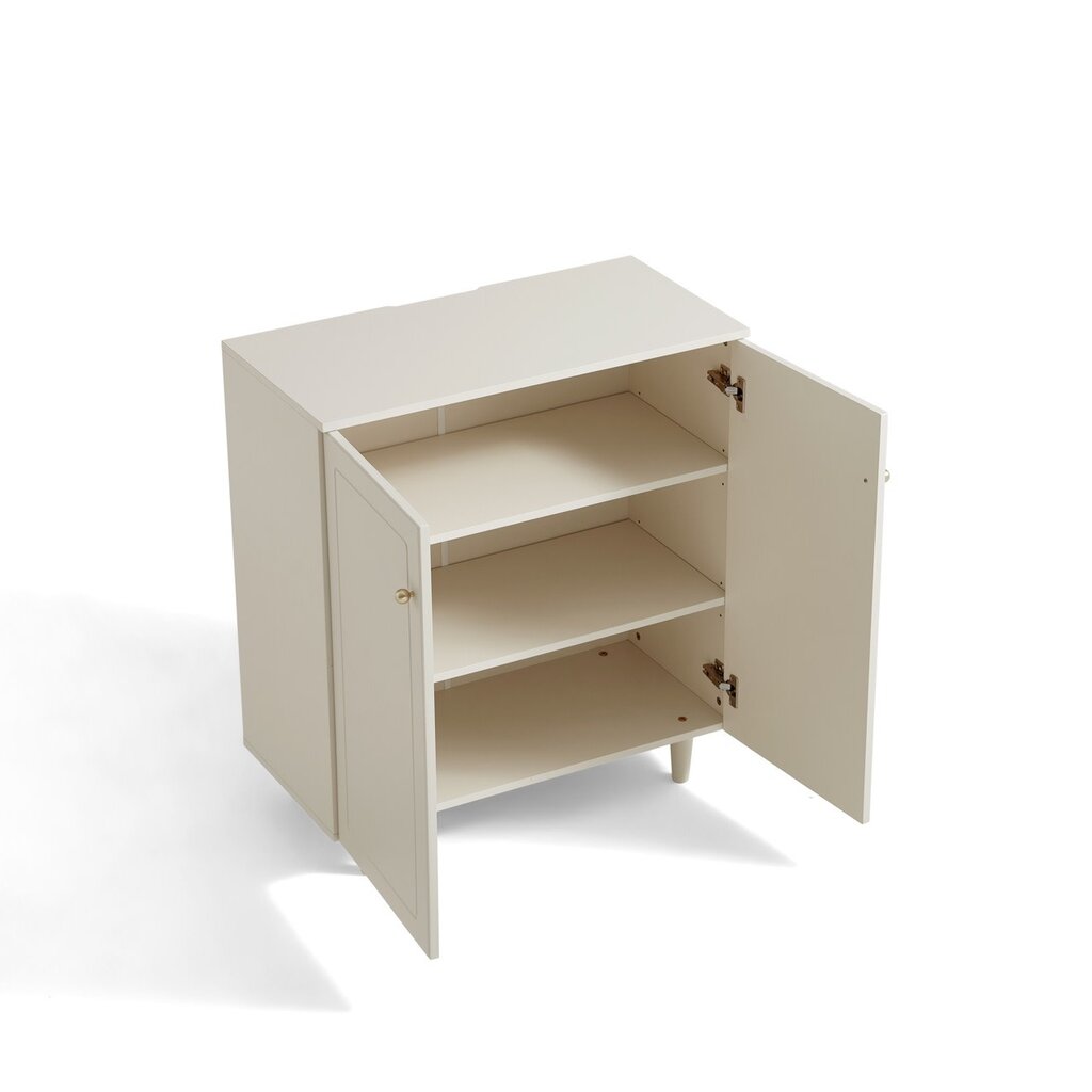 Buffet 2 portes blanc crème