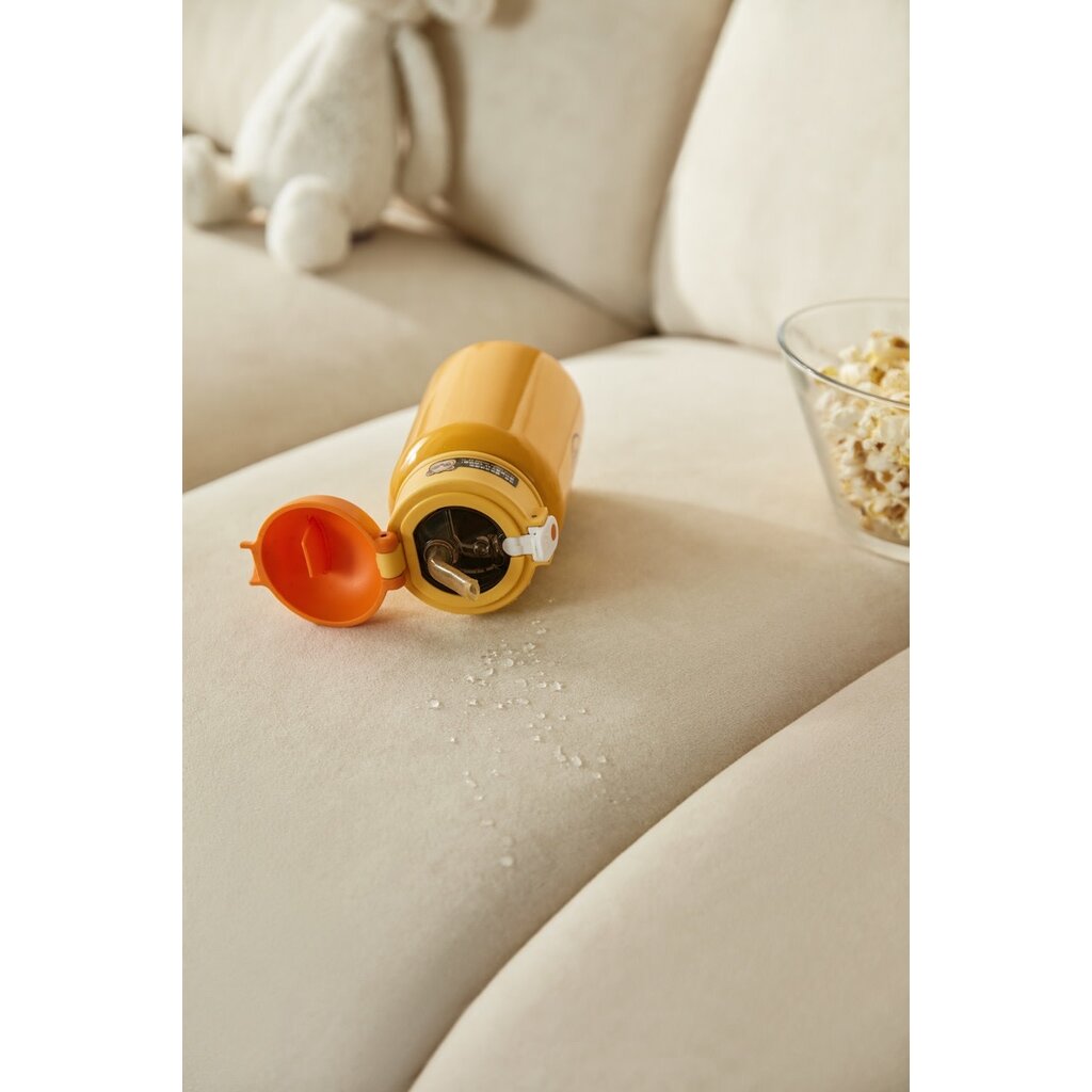 Sofa 4 places 280 cm avec tissu imperméable anti-griffes de chat + Ottoman Crème