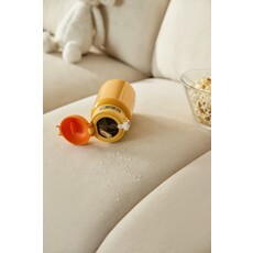 Sofa 4 places 280 cm avec tissu imperméable anti-griffes de chat + Ottoman Crème