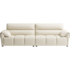 Sofa 4 places 280 cm avec tissu imperméable anti-griffes de chat Crème