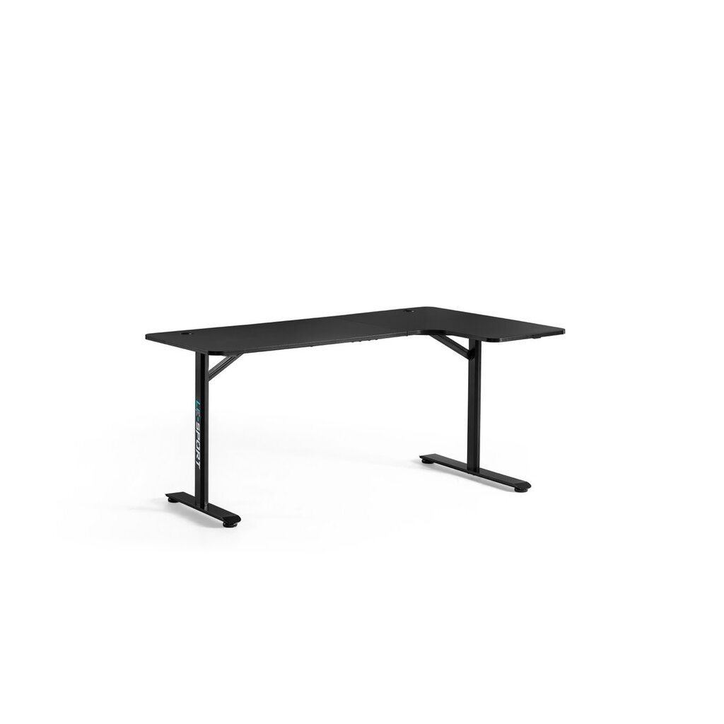 Bureau gamer L droite 160 cm Noir