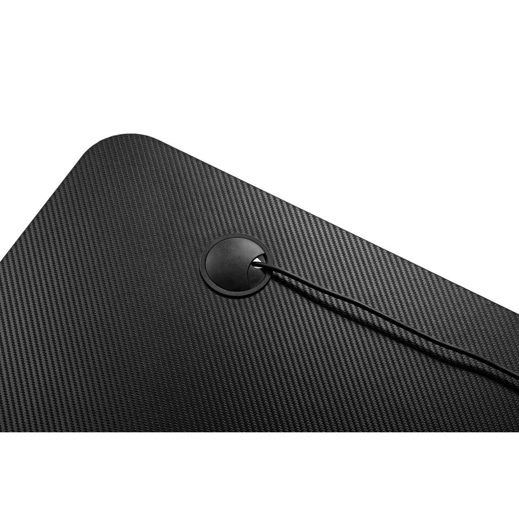 Bureau gamer L droite 160 cm Noir