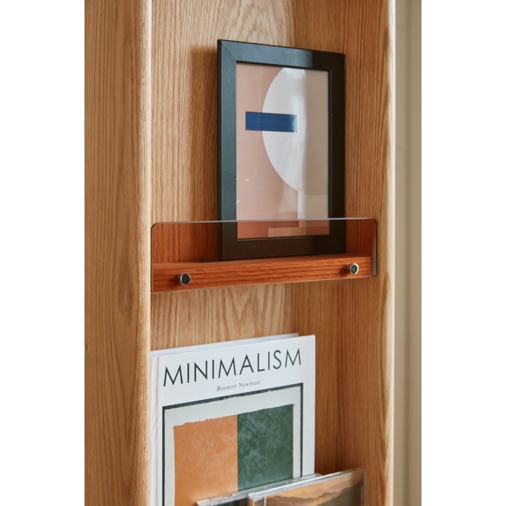 Bibliothèque 3 tiroirs en Chêne rouge massif