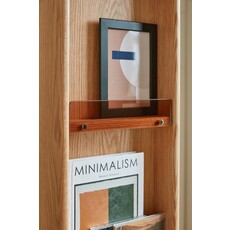 Bibliothèque 3 tiroirs en Chêne rouge massif