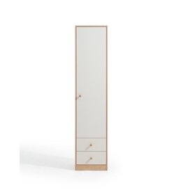 Armoire 1 porte 40 cm Bois blanc