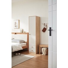 Armoire 1 porte 40 cm Bois blanc