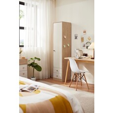 Armoire 1 porte 40 cm Bois blanc