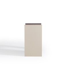 Ensemble coiffeuse / bureau miroir et caisson 3 tiroirs - Noisette