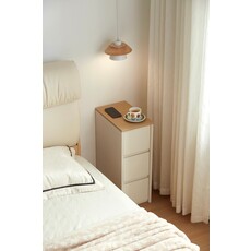 Table de chevet / commode 3 tiroirs H67 cm