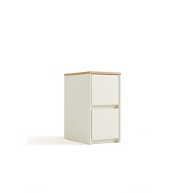 Table de chevet / commode 2 tiroirs H49.5 cm