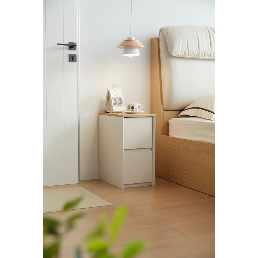 Table de chevet / commode 2 tiroirs H48.5 cm