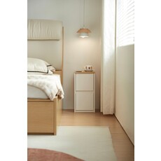 Table de chevet / commode 2 tiroirs H48.5 cm